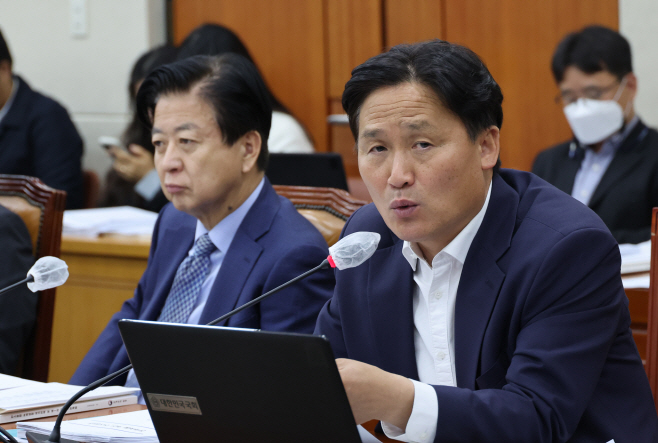 의사진행발언하는 김영진 간사