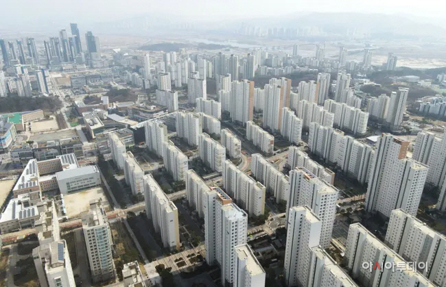 세종시 일대 아파트 밀집지역 전경