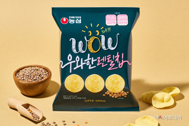 농심 우와한 렌틸칩 사진