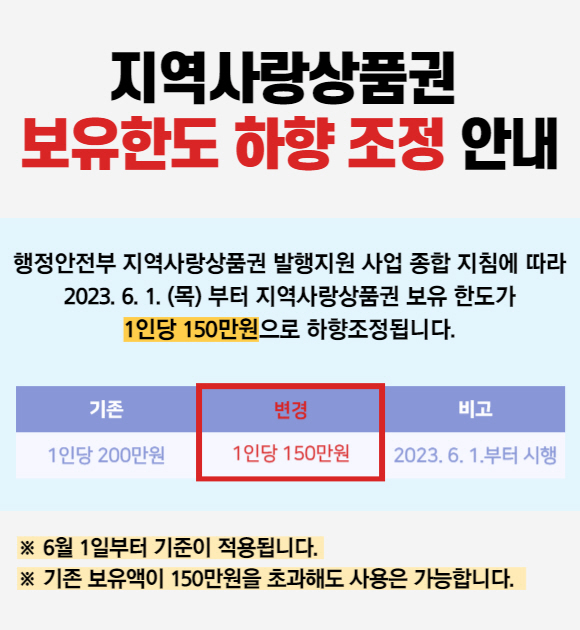 보도자료1 시루화폐 보유한도 하향조정 안내