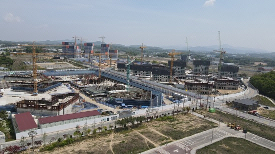충북 음성군 성본산업단지 일대 전경