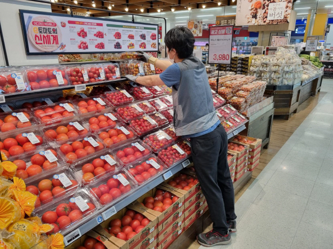 토마토 매대