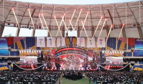 부산아시아드주경기장에서 열린 제 29회 드림콘서트 모습