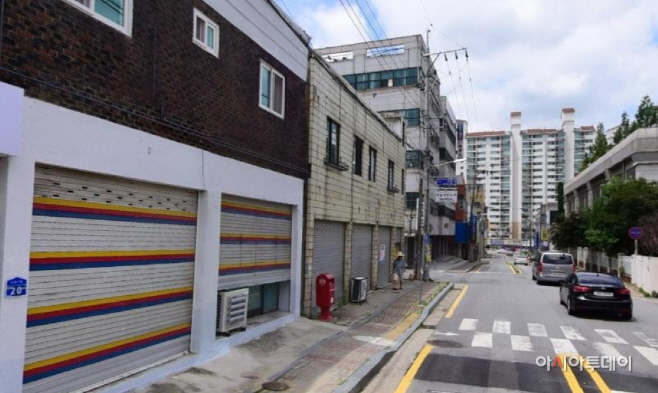 도시재생과(천안시 신부동 옛 법원 앞 일원 현재 모습.)