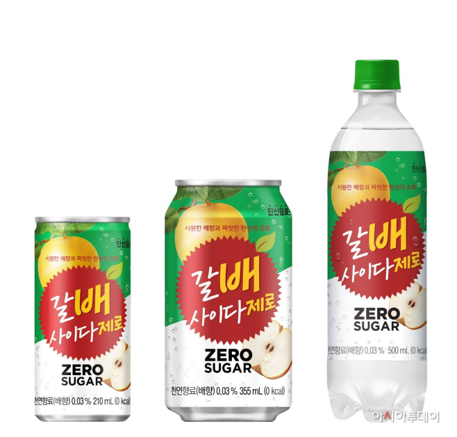 [코카-콜라사 사진]갈배 사이다 제로 제품 이미지