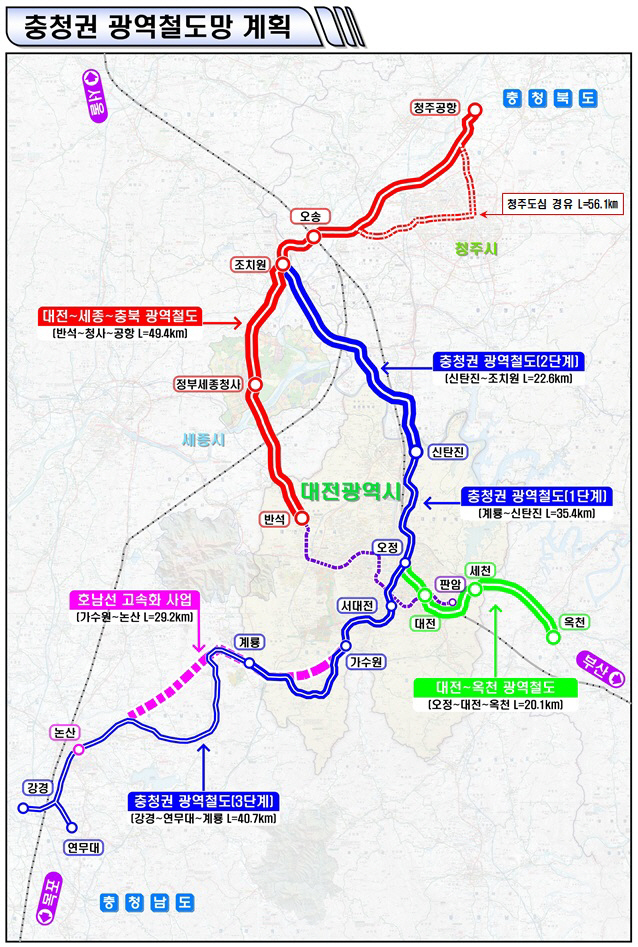 충청권 광역철도 사업, 국비 175억 원 추가 확보