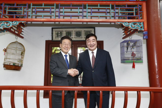 이재명 대표와 싱하이밍 중국대사