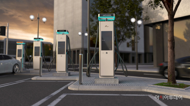 (이미지2) SK Signet 초급속 충전기 V2 모델 렌더링 이미지