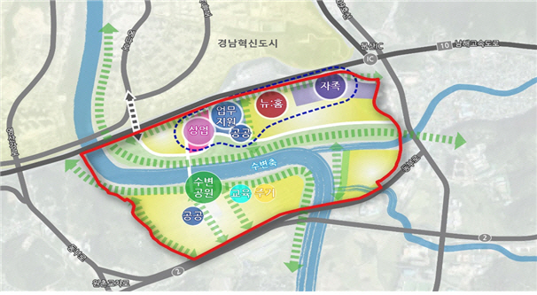 진주문산 공공주택지구 개발 구상
