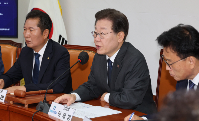 발언하는 이재명 대표