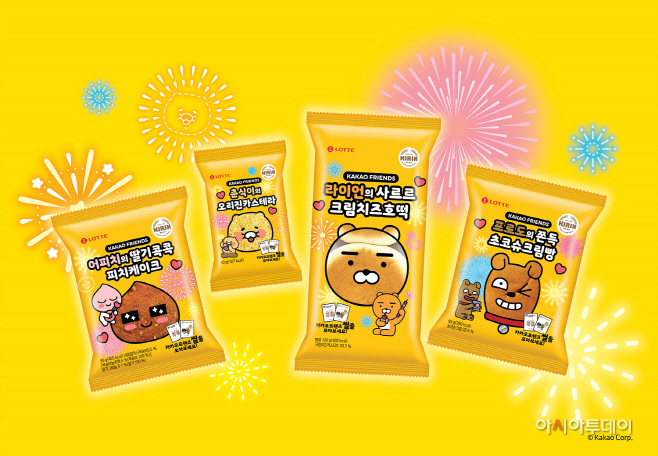 롯데웰푸드 카카오프렌즈 캐릭터빵(4종)