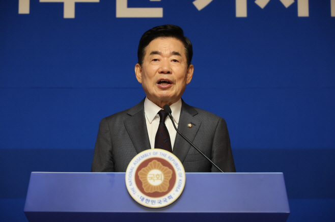 김진표 국회의장, 취임 1주년 기자간담회