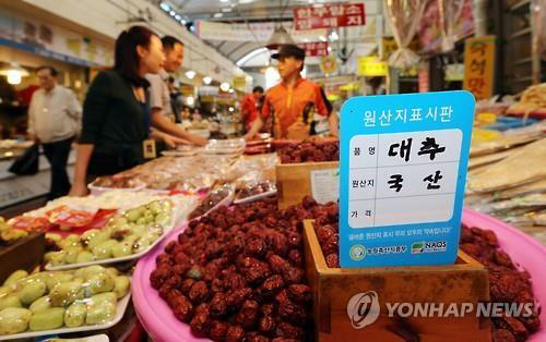 농산물 원산지 표시