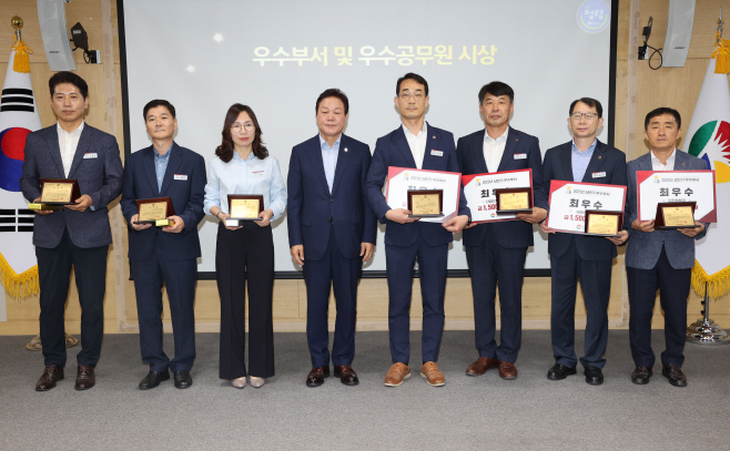 2023상반기최우수부서(오른쪽부터4개부서)