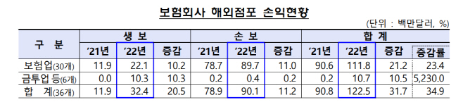 보험사 해외점포