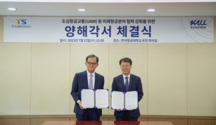 교통안전공단-한국항공대, 안전한 UAM 생태계 조성 등 '맞손'