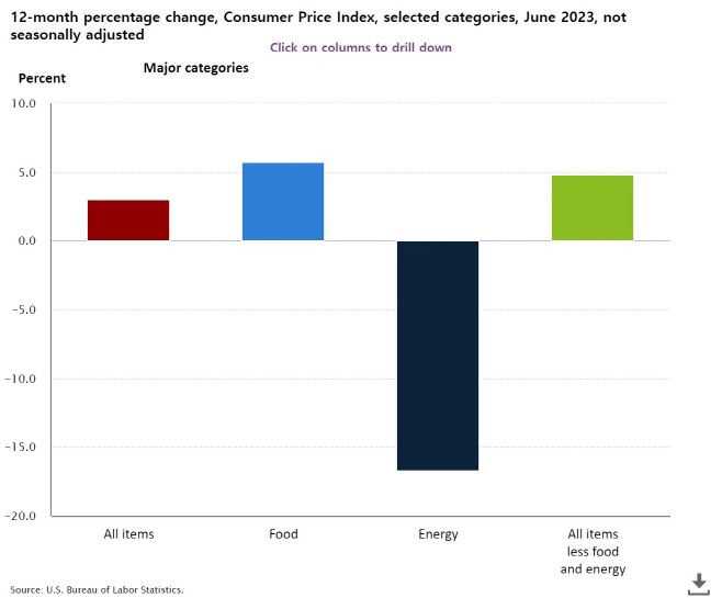 미국 6월 소비자 물가지수