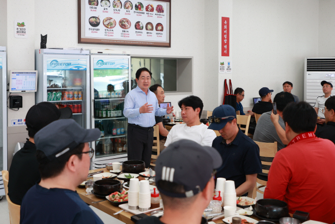 주광덕 남양주시장, 환경미화원 격려 오찬