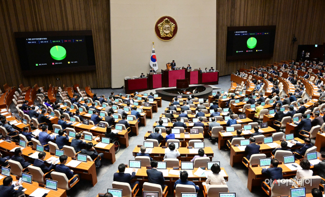 [포토] 영아살해 '최대 사형' 일반 살인죄 적용… 국회 본회의 통과