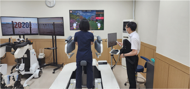 한림대학교한강성심병원, 화상 재활로봇 “모닝워크” 도입