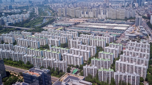 서울 송파구 일대 아파트 단지 전경