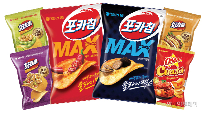 [오리온 사진자료] 오리온 글로벌 생감자 스낵 6종 이미지