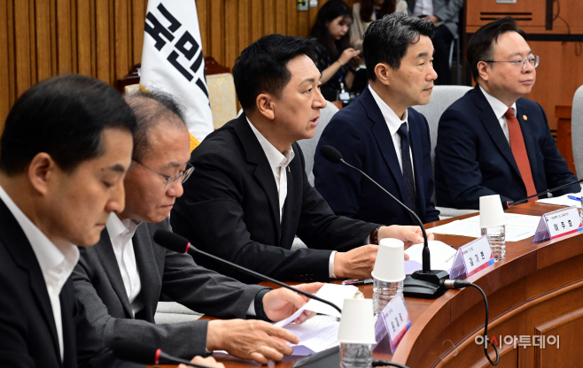 [포토] 김기현 대표 '유보통합 미루는 건 죄'