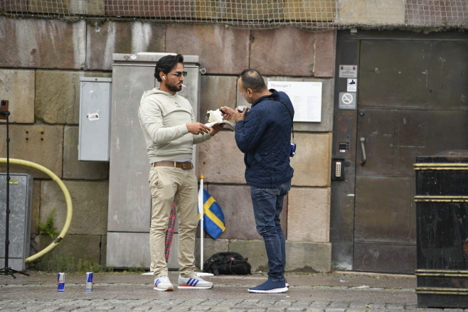 SWEDEN PROTEST KORAN <YONHAP NO-2873> (EPA)