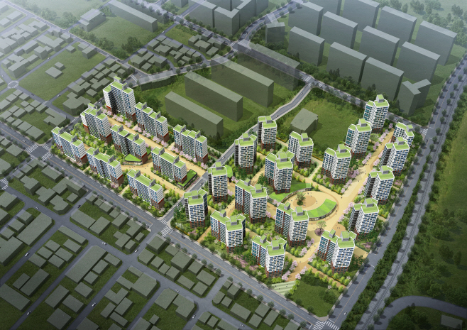 광주 동서작 공공재개발지역 조감도