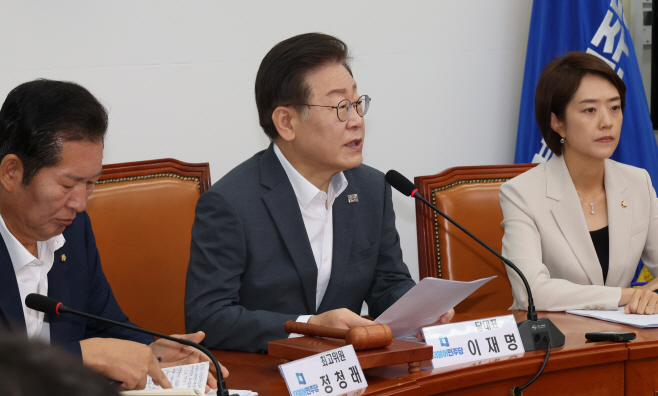 발언하는 이재명 대표