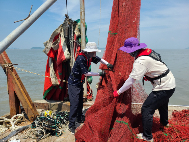 바지선 불법 개량안강망 특별단속 (2)