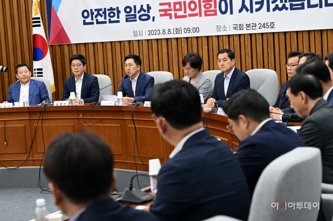 [포토] 김기현, 확대당직자회의 주재
