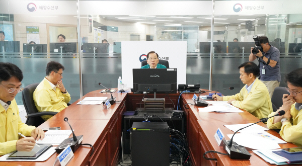 태풍 대비 상황점검회의(해수부 장관) 사진01