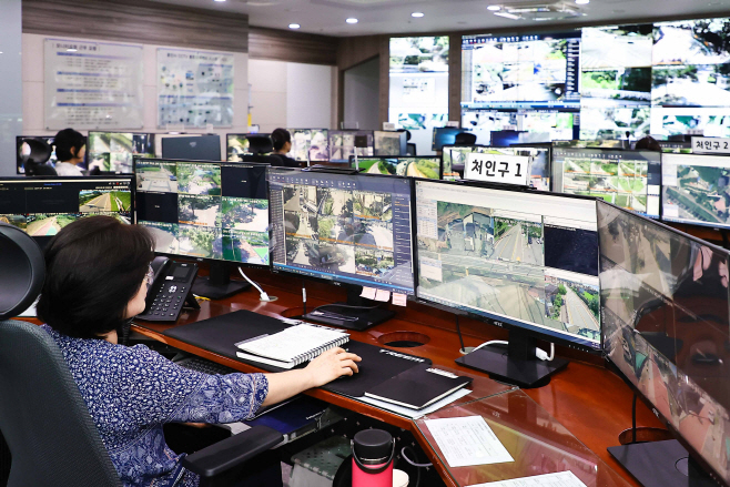방범 CCTV 관제센터 전경