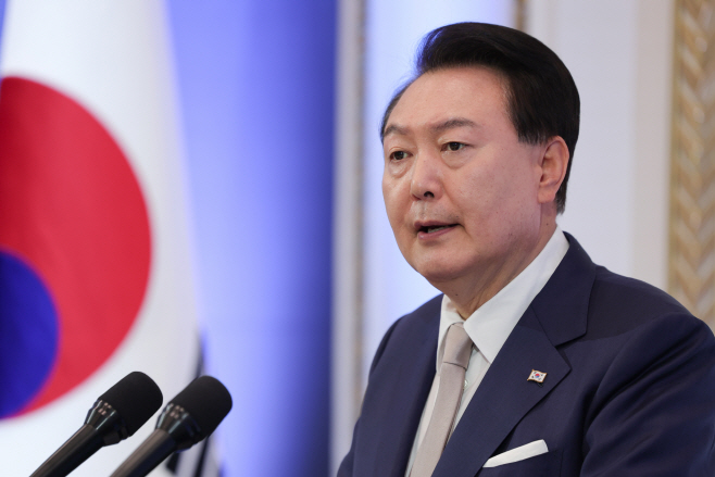 환영사 하는 윤석열 대통령