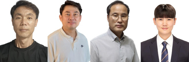 LG 의인상 수상자 유병조·정영석·한근수·양승준씨(왼쪽부터)