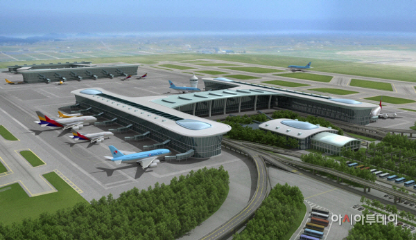 새만금공항 조감도.제공 = 전북도