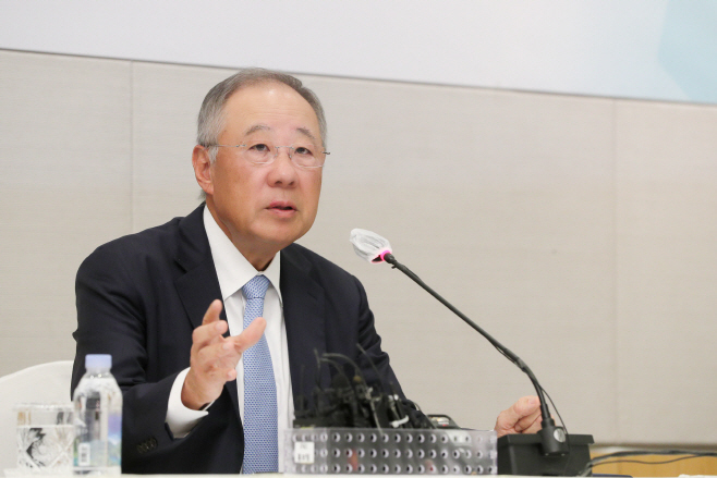 류진 전경련 신임 회장 간담회