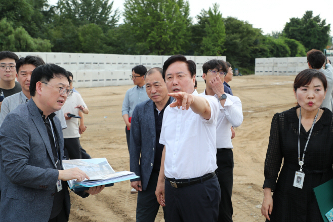 권기창 안동시장 탈춤 축제 장소 현장 점검