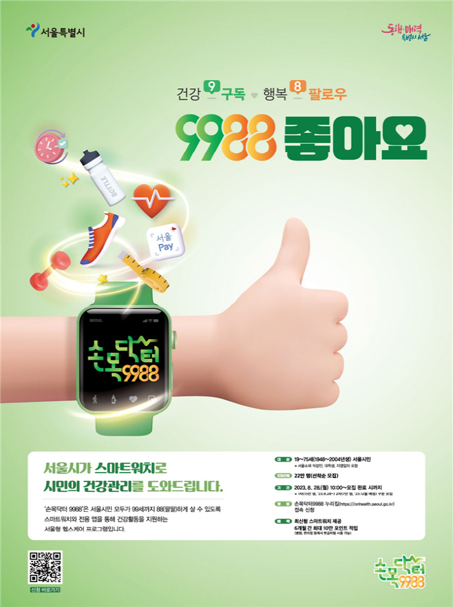 손목닥터 9988 모집 포스터