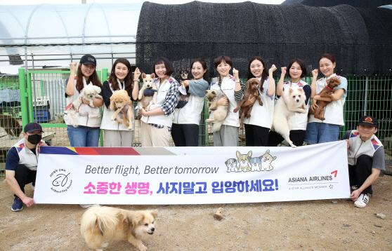 아시아나 유기견 봉사활동1 (1)