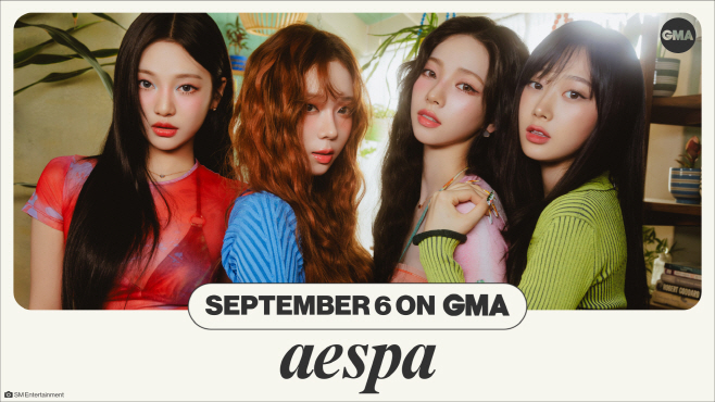 에스파 美 'GMA' 출연 포스터 이미지