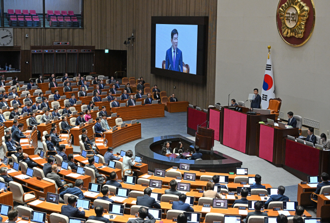 [포토] 김진표 의장, 정기국회 개회사