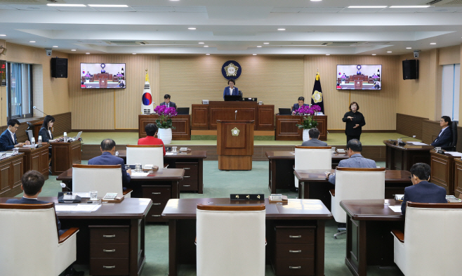 20230905보도자료(청양군의회 제293회 임시회 개회)