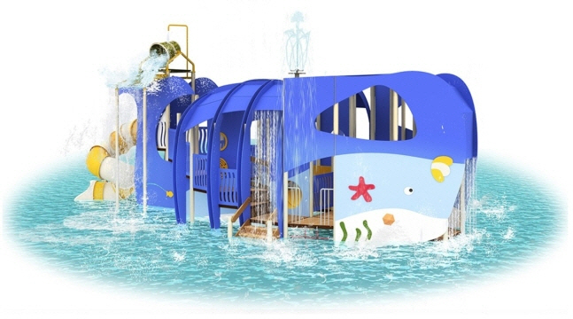 서핑고래 큐브 조합 놀이대