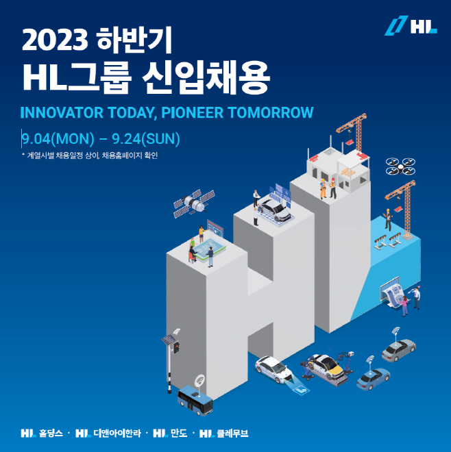 2023 하반기 HL그룹 신입채용 포스터