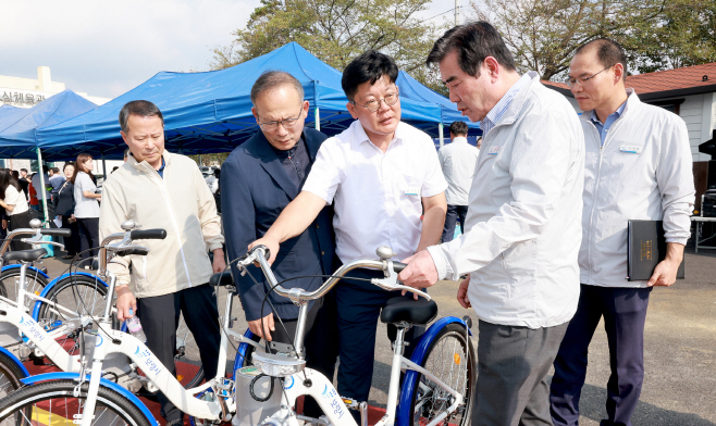 보령시, 공공자전거 타고 대천천변 ‘달려보령’