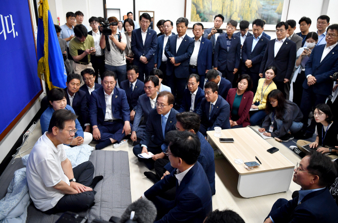 이재명, 단식 15일째