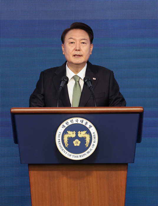 지방시대 선포 메시지 발표하는 윤석열 대통령