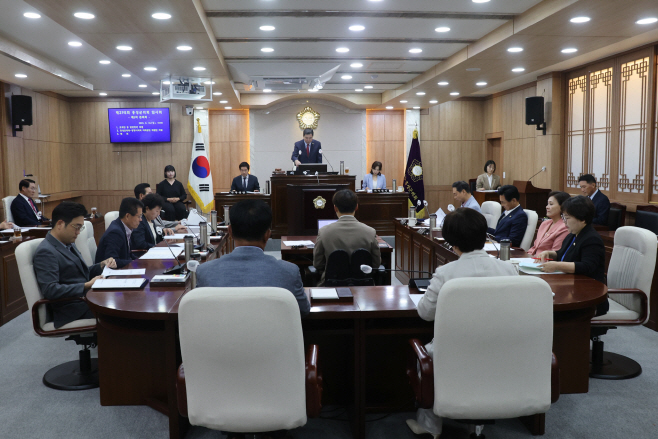 제298회 임시회 폐회 사진